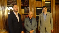 Members of Parliament MA Ivan Kostic and Aleksandar Cotric and Prof. Dr Slavomir Gvozdenovic, Serbian member of the Romanian Parliament